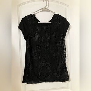 Semi-sheer mesh top (Korean)